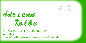 adrienn kolbe business card